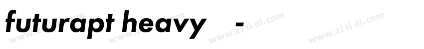 futurapt heavy字体下载字体转换